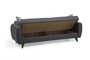 Atelier Del Sofa Alkon Sofá Cama de 3 Plazas Gris Oscuro